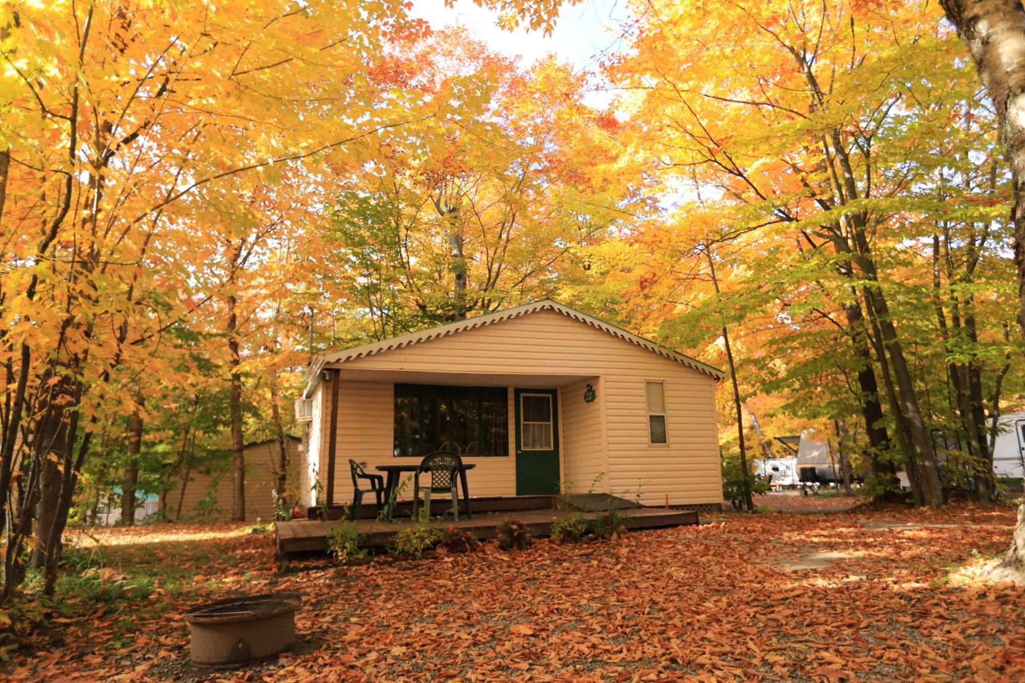 Camping Chalets Lac St-Augustin Québec Esterno foto