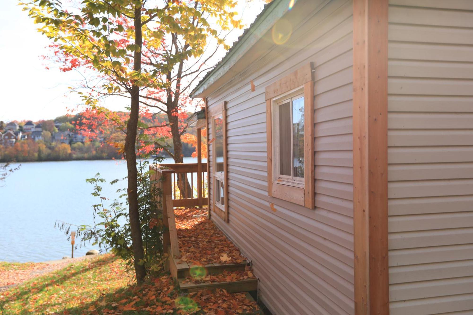 Camping Chalets Lac St-Augustin Québec Esterno foto