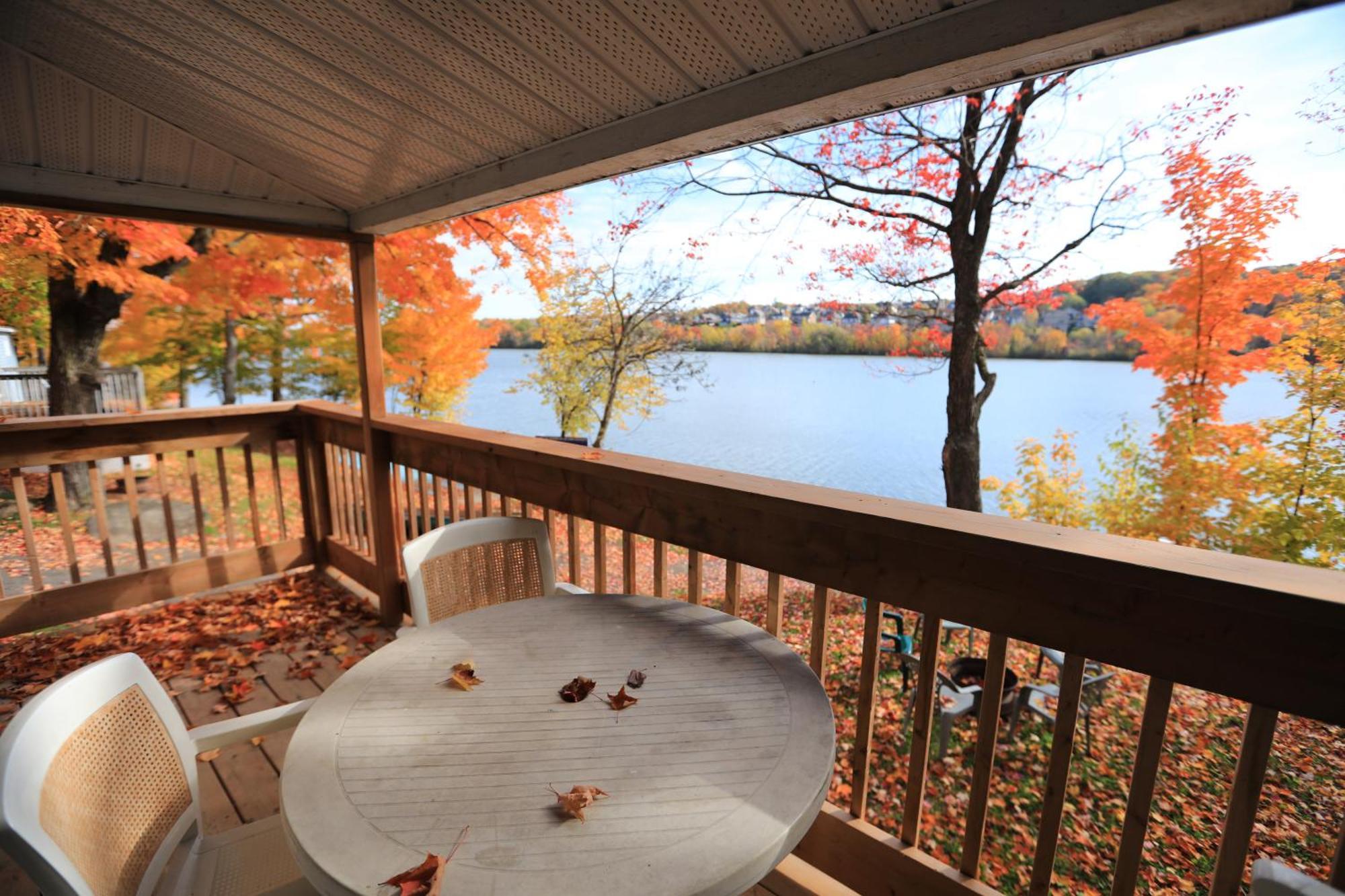 Camping Chalets Lac St-Augustin Québec Esterno foto