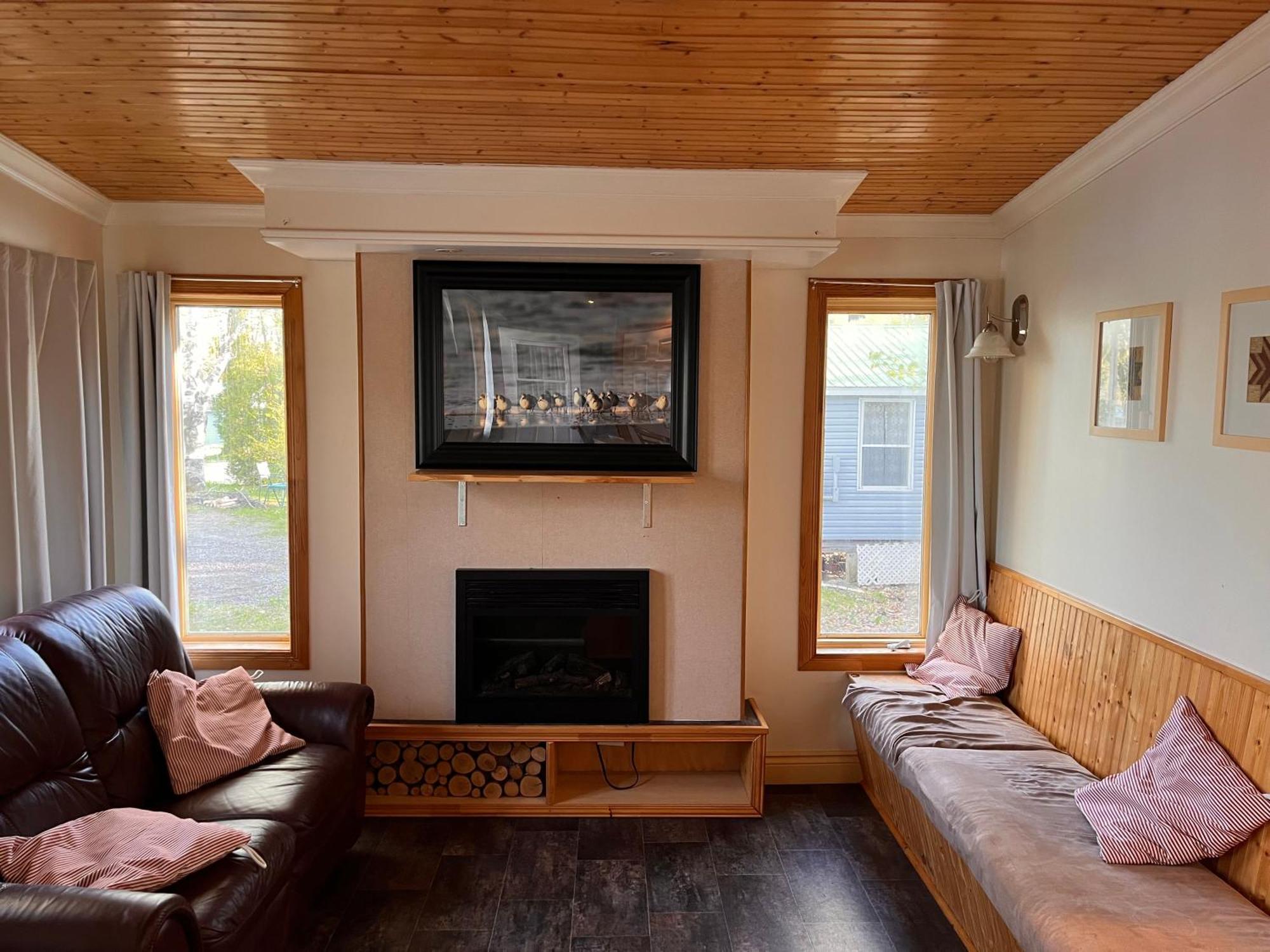 Camping Chalets Lac St-Augustin Québec Esterno foto